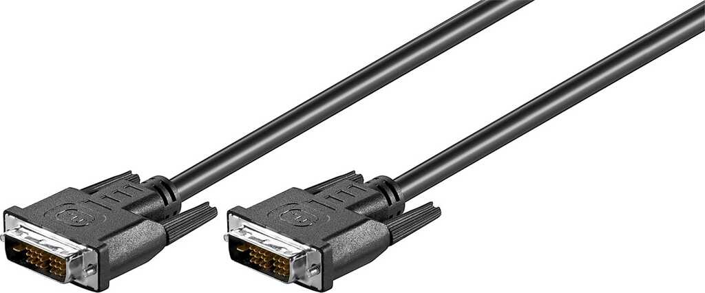 Goobay MMK 120-200 18+1 DVI-D 2m DVI-Kabel Schwarz