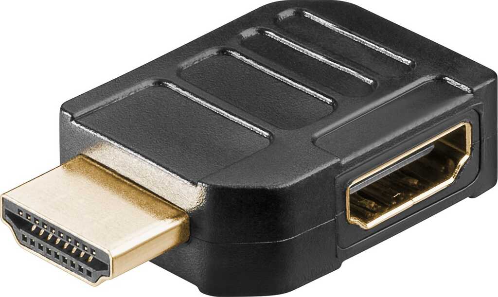 Goobay HDMI-Adapter, vergoldet (4K @ 60 Hz) HDMI-Buchse (Typ A) > HDMI-Stecker (Typ A) 90