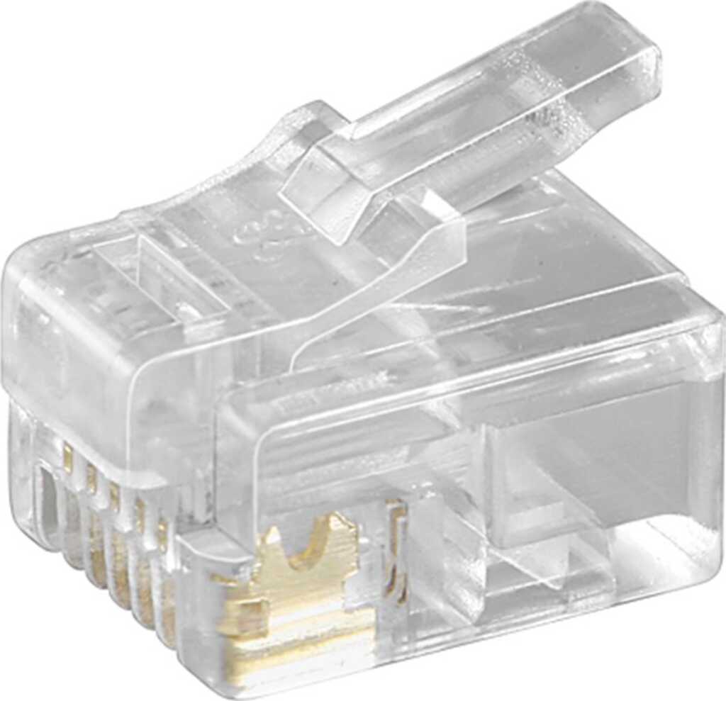 Goobay 58626 Drahtverbinder RJ-12 Transparent