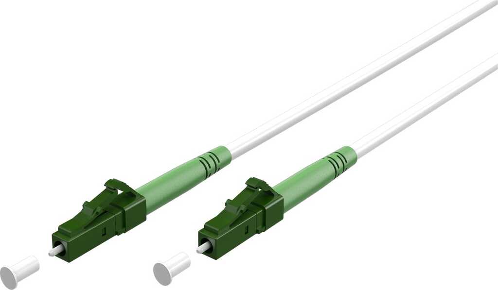 20m simplex Glasfaserkabel (FTTH), Singlemode (OS2) White 