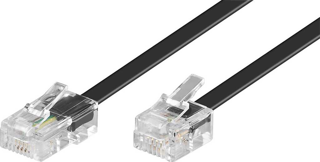 15m goobay Modularkabel, RJ45 zu RJ11/14 Stecker/ St, 4adrig 