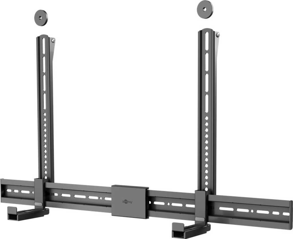 Goobay Soundbar-Halterung für TV-Geräte Universal, schwarz sichere, dezente Halterung mit gepolsterten