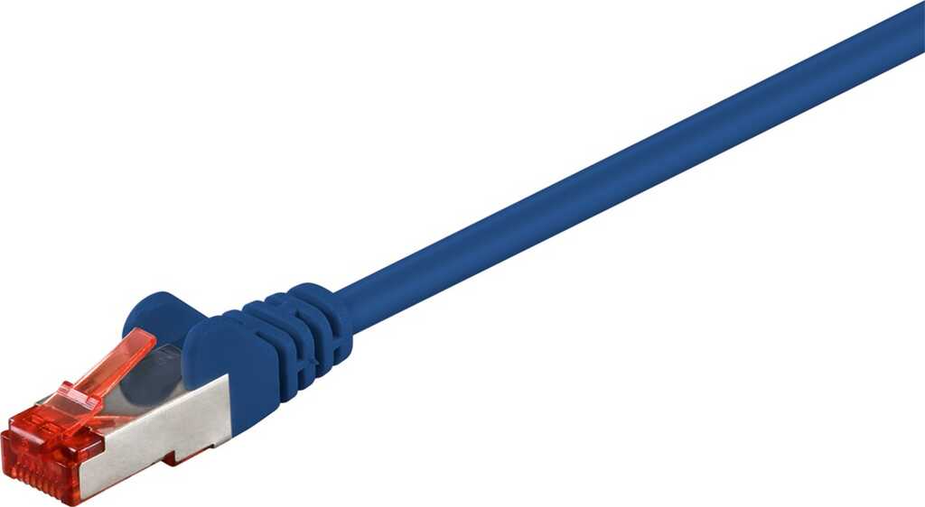 0,15m Patchkabel Cat.6 S/FTP blau (10 Gbit/s/ 250 MHz) goobay