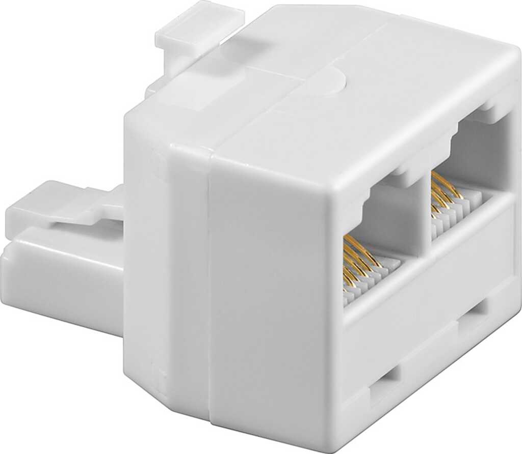 Goobay RJ-45, 2 x RJ-45, Vergoldet