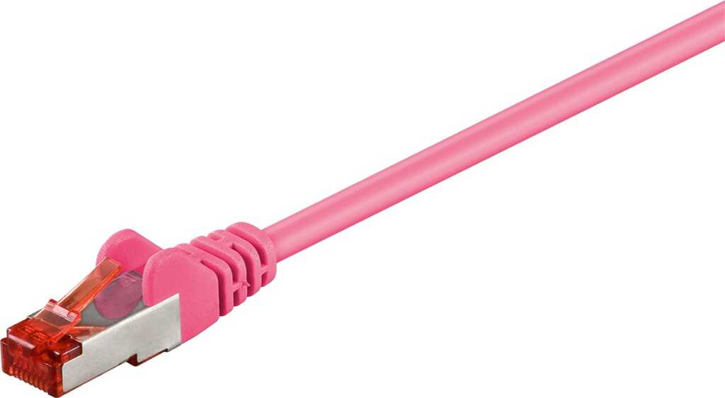 7,5m Patchkabel Cat.6 S/FTP magenta (10 Gbit/s/ 250 MHz) goobay