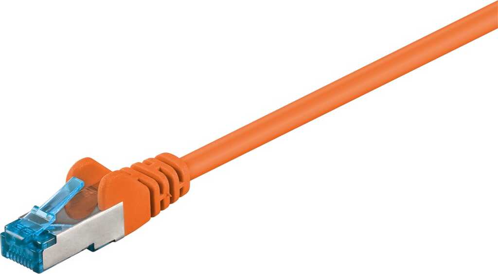 1m Patchkabel Cat.6a S/FTP orange (10 Gbit/s/ 500 MHz) goobay