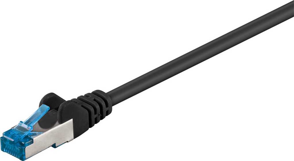 3m Patchkabel Cat.6a S/FTP schwarz (10 Gbit/s/ 500 MHz) goobay