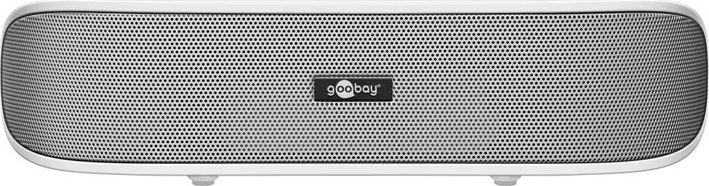 Goobay SoundBar weiß eleganter Bluetooth-Lautsprecher 