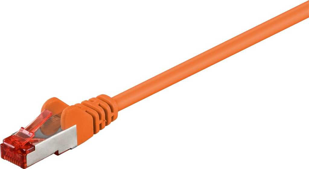 1,5m Patchkabel Cat.6 S/FTP orange (10 Gbit/s/ 250 MHz) goobay