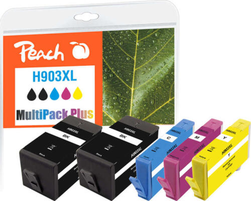 Peach PI300-865 Druckerpatrone 5 Stück(e) Kompatibel Hohe (XL-) Ausbeute Schwarz, Cyan, Magenta, Gelb