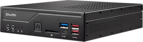 Shuttle Slim PC DH670 , S1700, 2x HDMI, 2x DP , 2x LAN, 2x COM, 8x USB, 1x 2.5, 2x M.2, 24/7 Dauerbetrieb, inkl. VESA