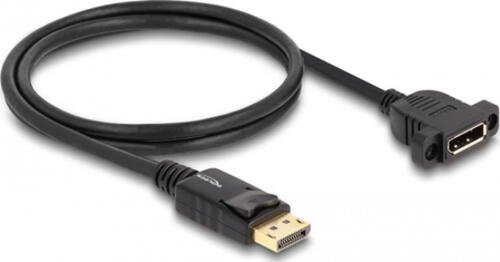 DELOCK DisplayPort 1.4 Kabel St zu Bu 1 m zum Einbau schwarz