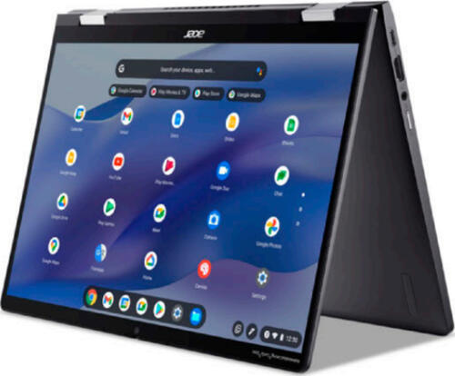 Acer Chromebook Enterprise Spin 714 CP714-1WN-32N7 Intel Core i3 i3-1215U 35,6 cm (14) Touchscreen Full HD 8 GB LPDDR4x-SDRAM 128 GB SSD Wi-Fi 6E (802.11ax) ChromeOS für Unternehmen Grau
