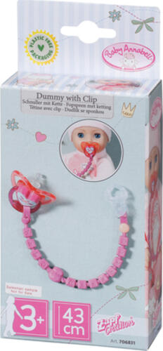 Baby Annabell Dummy with Clip Puppenlätzchen