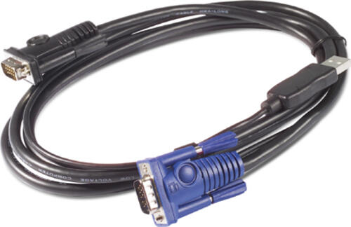 APC AP5253 Tastatur/Video/Maus (KVM)-Kabel Schwarz 1,83 m