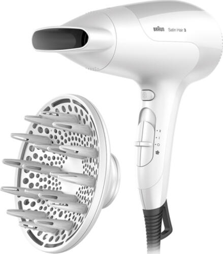 Braun Satin Hair 3 HD 385 Haartrockner 2000 W Weiß