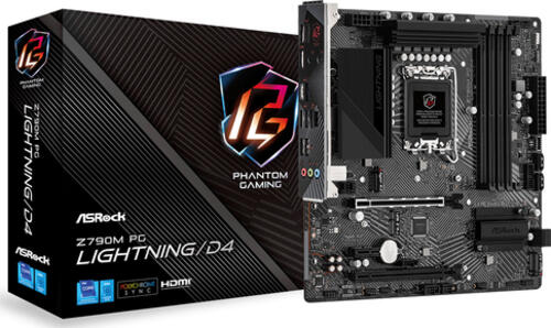 Asrock Z790M PG Lightning/D4 Intel Z790 LGA 1700 micro ATX