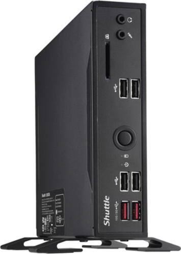 Shuttle XPC slim Barebone DS20U5V2, i5-10210U, 2x LAN (1xGbit, 1x 2.5Gbit), 1xCOM, 1xHDMI, 1xDP, lüfterlos, 24/7 Dauerbetrieb