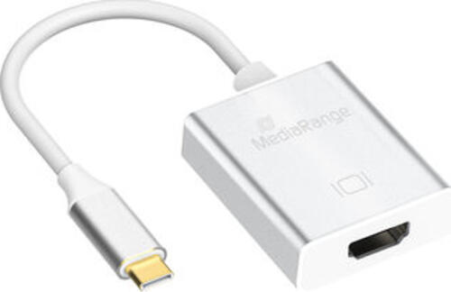 MediaRange MRCS194 USB-Grafikadapter 4096 x 3112 Pixel Silber