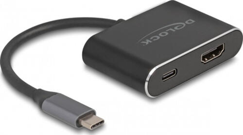 DeLOCK USB Type-C Adapter zu HDMI (DP Alt Mode) 8K mit HDR und Power Delivery 100 W