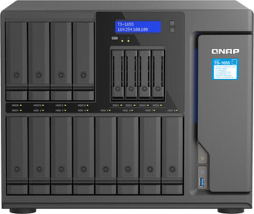 QNAP TS-1655 NAS Tower Intel Atom C5125 8 GB DDR4 QNAP Turbo System Schwarz