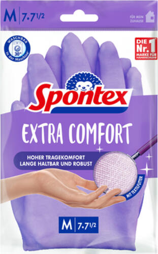 Spontex Extra Comfort Latex Violett Weiblich M