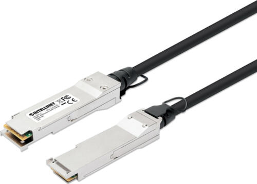 Intellinet 508513 InfiniBand/Glasfaserkabel 2 m QSFP+ Schwarz, Silber