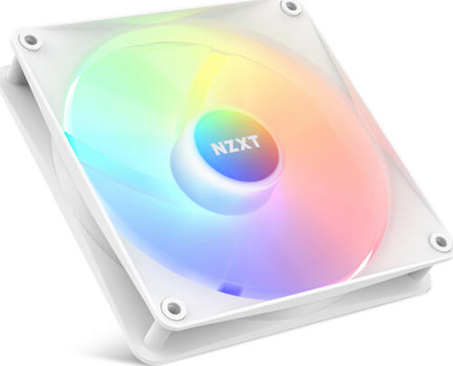 NZXT F Series F140 RGB Core 140mm, 140x140x26mm (BxHxT), 154.27m³/h (90.79 CFM), 34.48dB(A), White Build-kompatibel