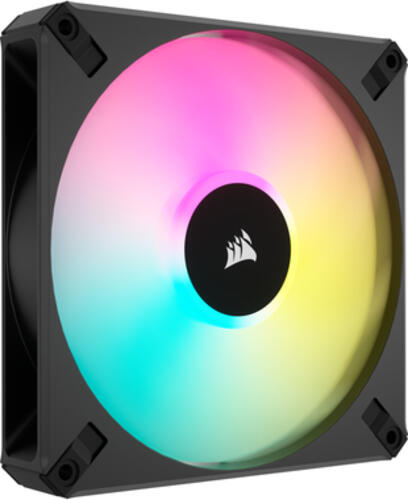 Corsair AF Series iCUE AF140 RGB Elite 140mm, 140x140x25mm (BxHxT), 33.13-151.23m³/h (19.5-89 CFM), 5-33.8dB(A)