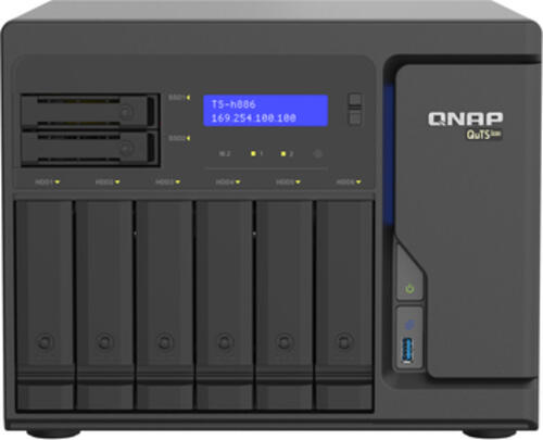 QNAP TS-h886 NAS Tower Ethernet/LAN Schwarz D-1602