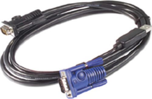 APC AP5257 Tastatur/Video/Maus (KVM)-Kabel Schwarz 3,66 m