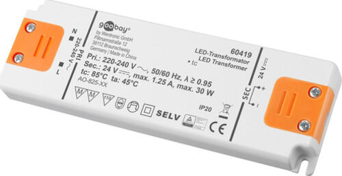 Goobay 60419 electronic transformer Für die Nutzung im Innenbereich geeignet Elektronischer Beleuchtungstransformator 30 W