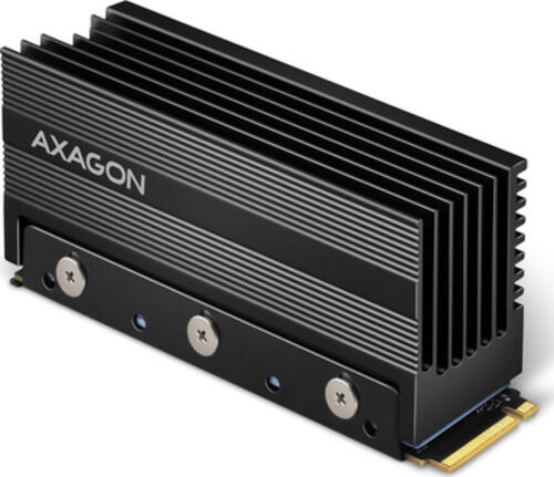 Axagon CLR-M2XL Computerkühlsystem M.2 NVMe SSD, Solid-State-Laufwerk Kühlkörper/Radiator Schwarz 1 Stück(e)