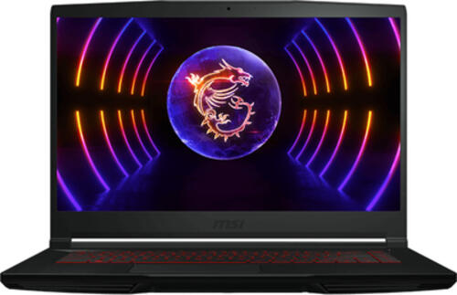 MSI Gaming Thin GF63 12VE-030 Intel Core i5 i5-12450H Laptop 39,6 cm (15.6) Full HD 16 GB DDR4-SDRAM 512 GB SSD NVIDIA GeForce RTX 4050 Wi-Fi 6 (802.11ax) FreeDOS Schwarz