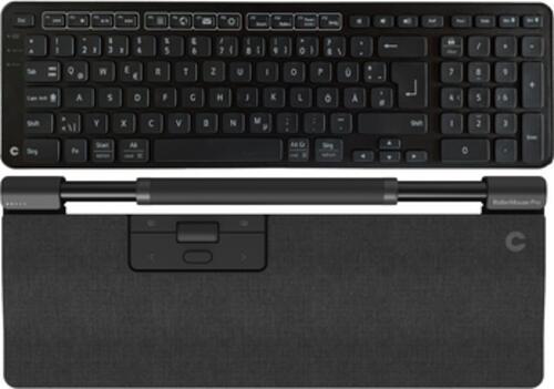 Contour Design RollerMouse Pro Regular Dark Grey + Balance Keyboard BK - Draadloos - DE Version