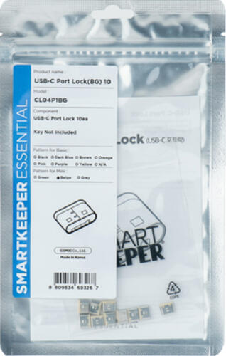 Smartkeeper CL04P1BG Schnittstellenblockierung USB Typ-C Beige Kunststoff 10 Stück(e)