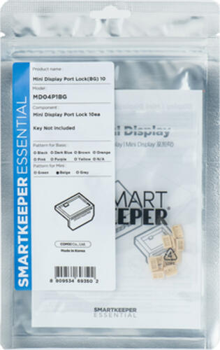 Smartkeeper MD04P1BG Schnittstellenblockierung DisplayPort Beige 10 Stück(e)