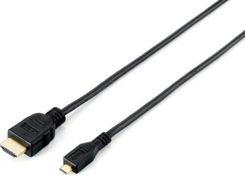 Equip 119308 HDMI-Kabel 2 m HDMI Typ A (Standard) HDMI Typ D (Mikrofon) Schwarz