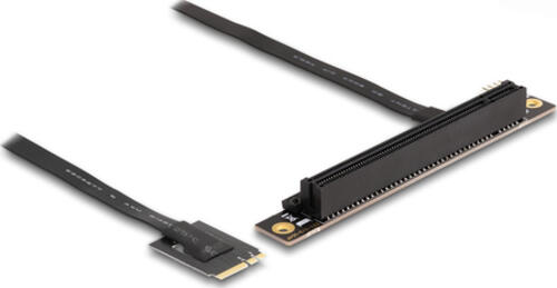 DeLOCK M.2 Key A+E zu PCIe x16 NVMe Adapter gewinkelt mit 20 cm Kabel