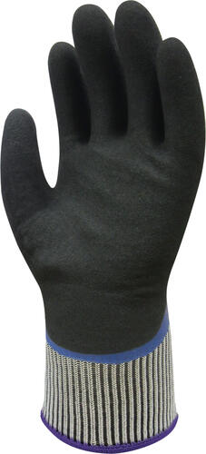 Wonder Grip WG-538 Werkstatthandschuhe Schwarz, Blau Acryl, Nitrilschaum, Polyester 1 Stück(e)