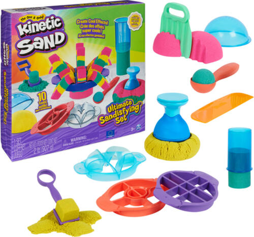 Kinetic Sand Ultimate Sandisfying Set mit 907 g und 10 Werkzeugen