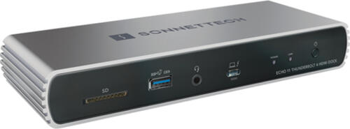 Sonnet Echo 11 Thunderbolt 4 HDMI Dock Andocken Schwarz, Silber