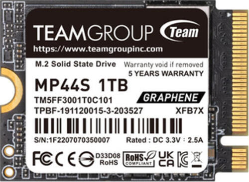Team Group MP44S M.2 1 TB PCI Express 4.0 NVMe