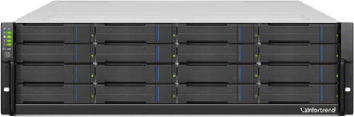 Infortrend JB3016R10A0-8W32 NAS & Speicherserver Rack (3U) Schwarz, Grau