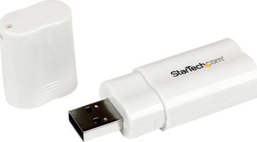 StarTech.com USB Audio Adapter - Externe USB Soundkarte - Weiß