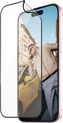PanzerGlass  MATRIX Displayschutz mit D3O iPhone 15  Ultra-Wide Fit m. AlignerKit