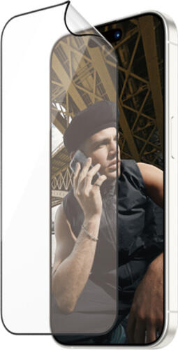 PanzerGlass  ECO MATRIX Displayschutz mit D3O iPhone 15 Pro  Ultra-Wide Fit m. AlignerKit