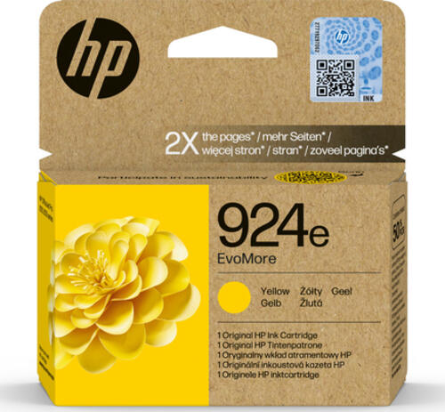 HP EvoMore 4K0U9NE Tintenpatrone yellow No. 924e