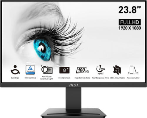 MSI PRO MP2412DE Computerbildschirm 60,5 cm (23.8) 1920 x 1080 Pixel Full HD LCD Schwarz