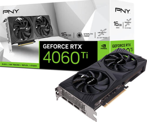 PNY VCG4060T16DFXPB1 Grafikkarte NVIDIA GeForce RTX 4060 Ti 16 GB GDDR6